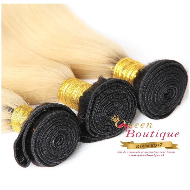 Tissage Blondy Black Lisse