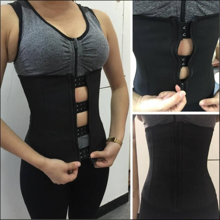Gaines amincissantes Latex Fermeture