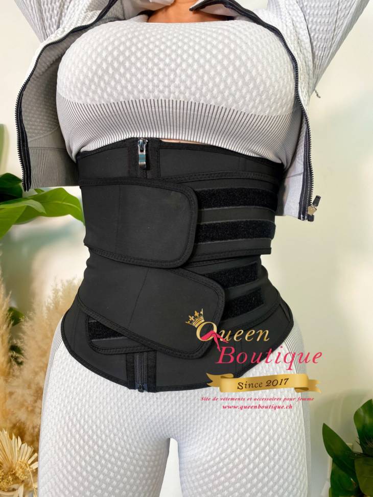 Gaine amincissantes Shaper Noir avec 2 bandes