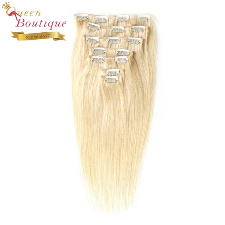 Extensions en clip Blond lisse