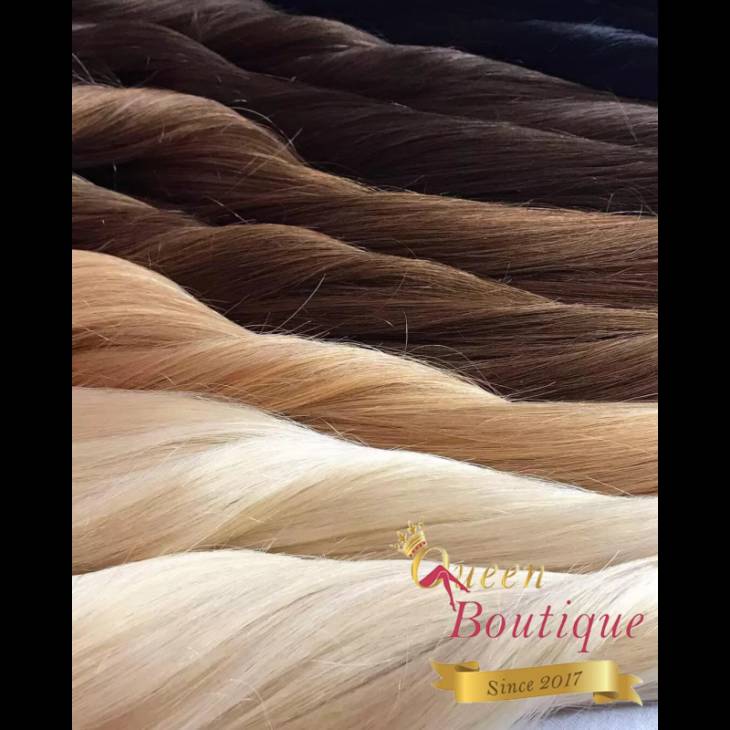 Extensions en clip Blond Miel lisse