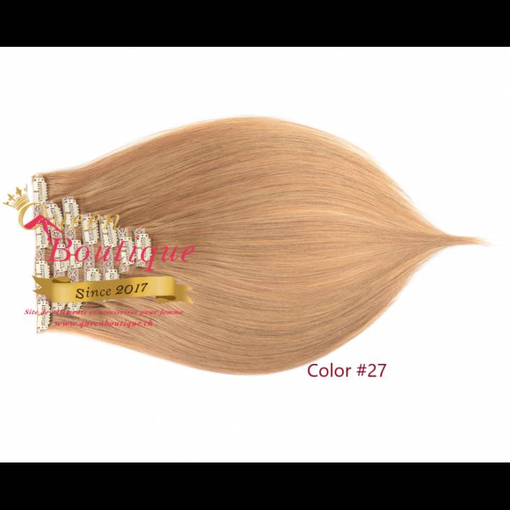 Extensions en clip Blond Miel lisse