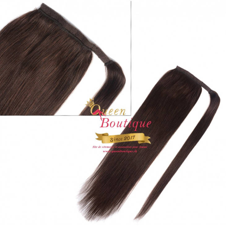 Extension Pony 1 pièce Couleur 4 ( Châtain Chocolat )