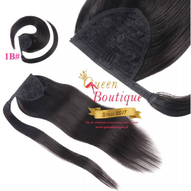 Extension Pony 1 pièce Couleur 1B ( Noir Naturel )