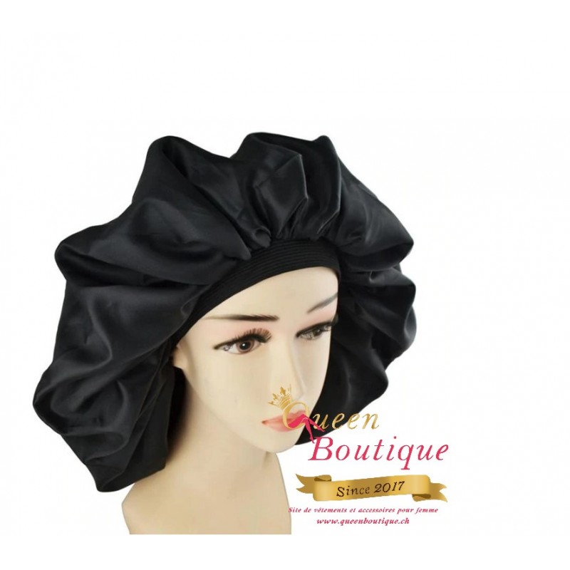 Bonnet de nuit en soie pour cheveux bouclés - Magasin suisse