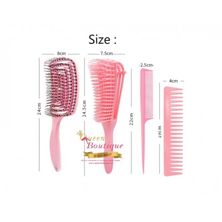 Pack Afro Brosse / Afro Detangler Brush