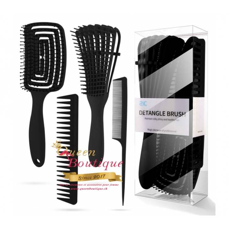 Pack Afro Brosse / Afro Detangler Brush