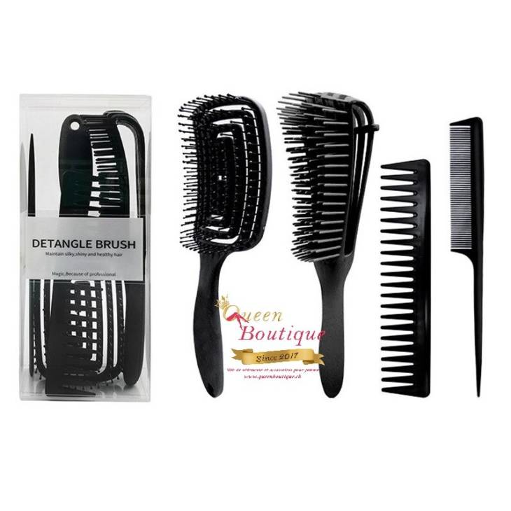 Pack Afro Brosse / Afro Detangler Brush