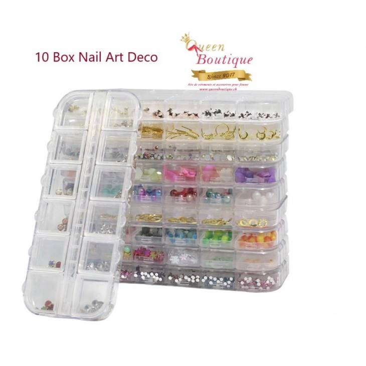 10 Box Nail Art Deco
