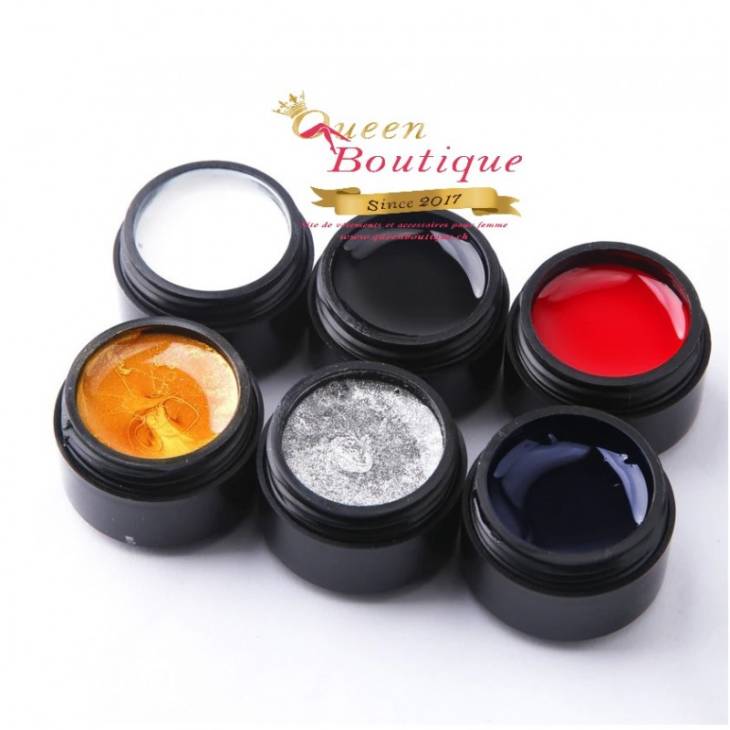Pack 6 couleurs Gel UV