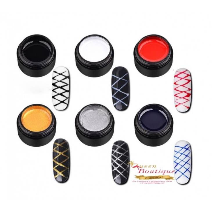 Pack 6 couleurs Gel UV