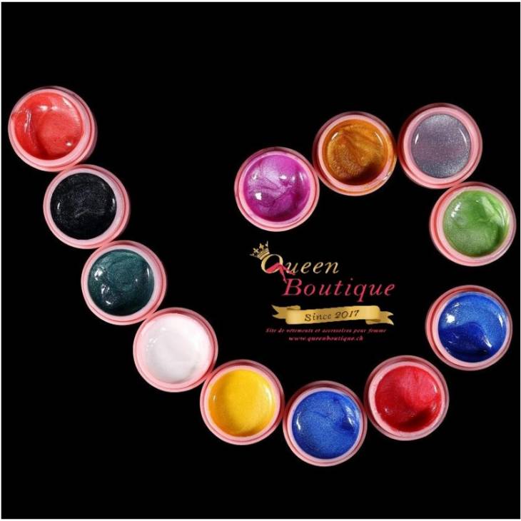 Pack 12 couleurs Gel UV