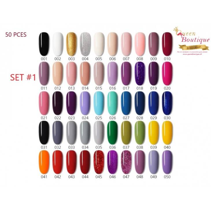 50 Pces vernis à ongles en gel UV