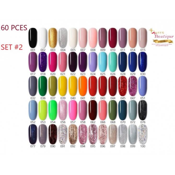 60 Pces vernis à ongles en gel UV