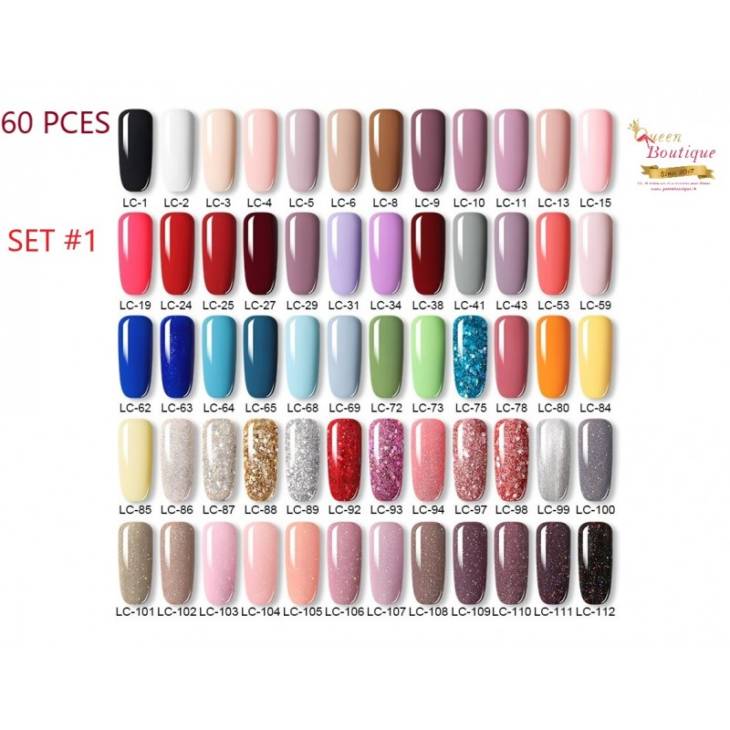 60 Pces vernis à ongles en gel UV