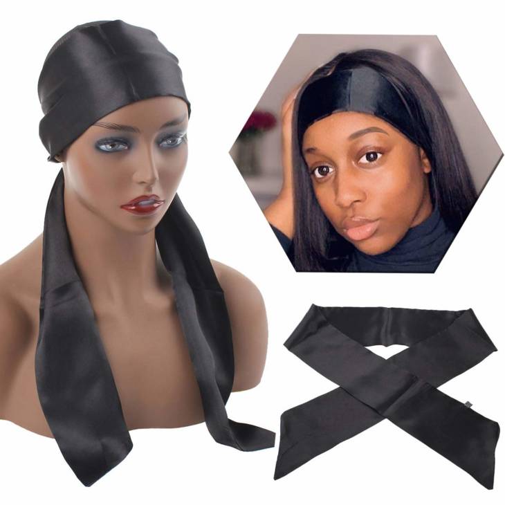 XoXo Bandeau en satin pour perruques – Image 7