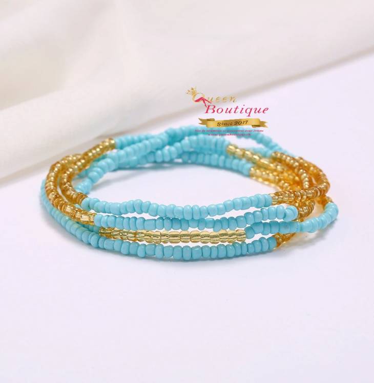 "Spicy Baya" Turquoise/Clear