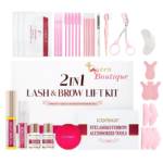 Kit de rehaussement et de teinture de cils et de sourcils 4 en 1